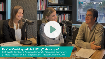Pablo Rosselli, Florencia Carriquiry y Tamara Schandy en En Perspectiva