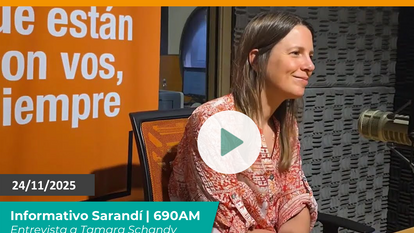 Entrevista a Tamara Schandy en Informativo Sarandí