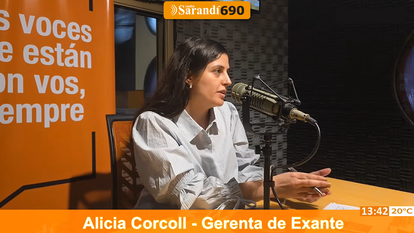 Entrevista a Alicia Corcoll en Informativo Sarandí